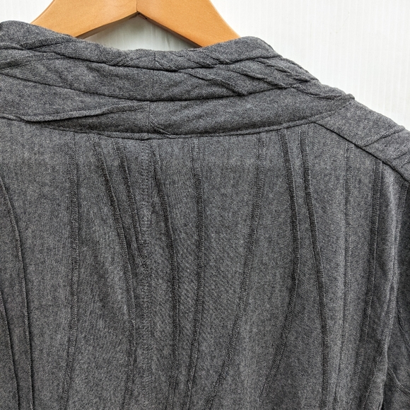 FASHION BUG women's gray open front cardigan - Picture 5 of 11